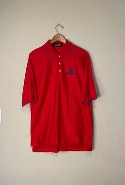 Smith & Tweed Men's Pima Cotton Red North Hills CC Golf Polo Shirt